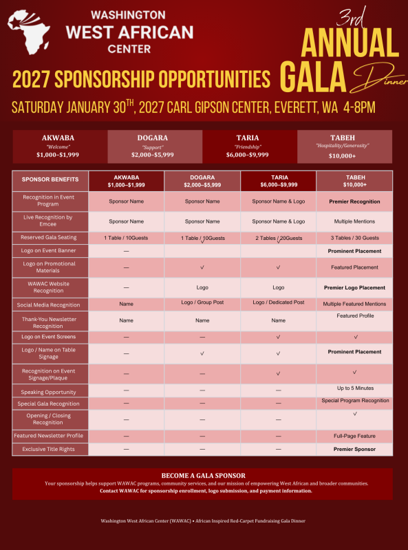 Gala Sponsorship package Flyer Gala Sponsorship package Flyer
